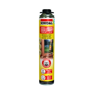 Пена монтажная профессиональная летняя ЖЕЛТАЯ SOUDAL GUNFOAM 50