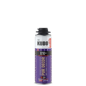 Клей-пена монтажный и стыковочный профессиональный KUDO PUR DECOR X10+