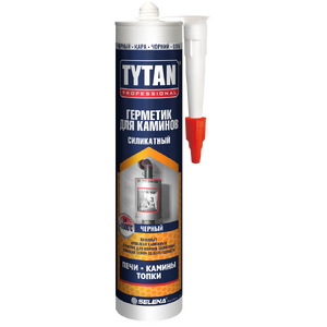 Герметик силикатный для каминов TYTAN Professional черный