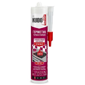 Герметик силиконовый термостойкий KUDO красный KSK 153