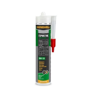 Герметик силиконовый санитарный DONEWELL белый DSK 121