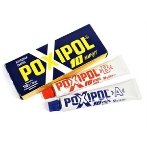 Клей POXIPOL цвет металла 14 мл (6/60/240) Синяя этикетка