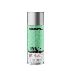 Эмаль металлик универсальная DONEWELL серебро