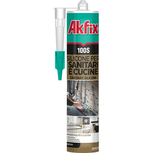 Akfix 100S Герметик силиконовый Санитарный прозрачный 280 мл