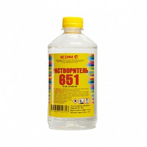 Растворитель  651  0,5 л (25) ПЭТ