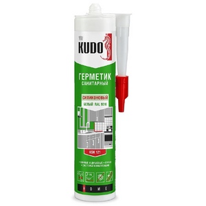 Герметик силиконовый санитарный KUDO графитовый чёрный RAL 9011 KSK 122