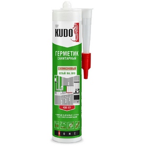 Герметик силиконовый санитарный KUDO сигнальный серый RAL 7004 KSK 123