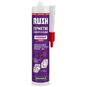 Герметик силиконовый универсальный RUSH прозрачный 240 мл RSK-100