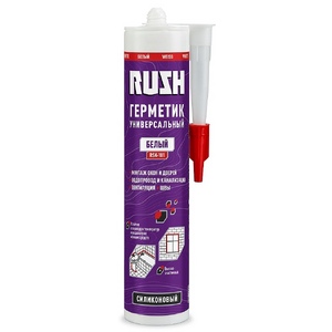 Герметик силиконовый универсальный RUSH белый 240 мл RSK-101