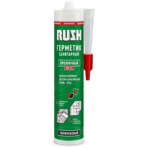 Герметик силиконовый санитарный RUSH прозрачный 240 мл RSK-120