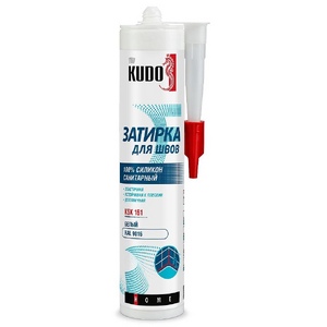 Герметик-затирка для швов KUDO HOME KSK-161 силиконовый санитарный, белый RAL 9016