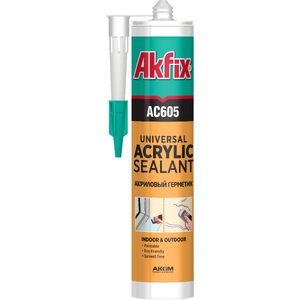 Герметик акриловый Akfix AC605 универсальный Белый Akfix AC605 310 мл