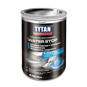 TYTAN Professional WATER STOP герметик для кровли черный 1,8 кг
