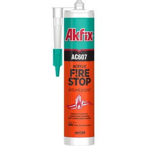 Герметик акриловый огнестойкий Akfix AC607 Белый 310 мл