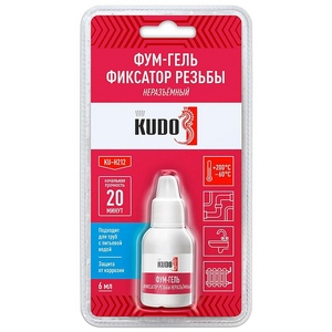 Фум-гель KUDO (фиксатор резьбы) неразъемный
