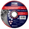 Круг отрезной по металлу и нержавеющей стали Tytan Professional, 125 x 1,2 x 22,2 мм