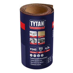 Tytan Professional наждачная бумага в рулоне (115х4500мм; P240)