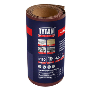 Tytan Professional наждачная бумага водостойкая в рулоне (115х4500мм; P120)