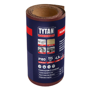 Tytan Professional наждачная бумага водостойкая в рулоне (115х4500мм; P180)