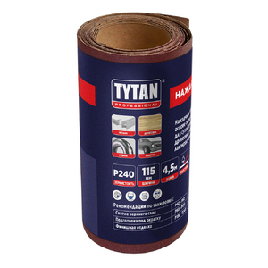 Tytan Professional наждачная бумага водостойкая в рулоне (115х4500мм; P240)
